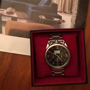 Silver Onitsuka Tiger Horned Chronograph Watch